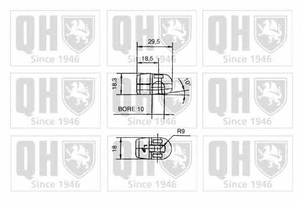 QTS128397 Quinton Hazell Амортизатор багажника