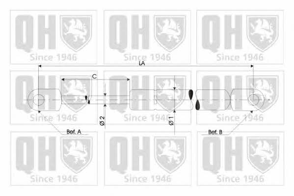 Quinton Hazell QTS128860 Пружина газова багажника QTS128860: Купити в Україні - Добра ціна на EXIST.UA!