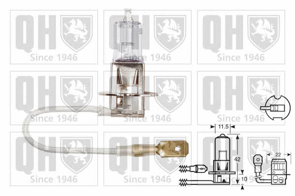 Quinton Hazell QBL453 Лампа галогенна 12В H3 55Вт QBL453: Купити в Україні - Добра ціна на EXIST.UA!