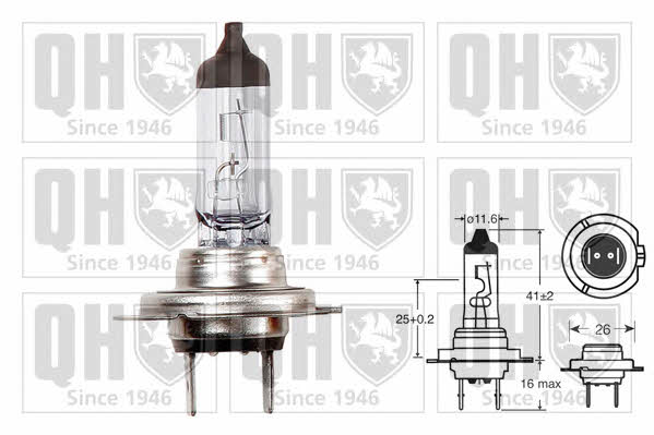 Quinton Hazell QBL477 Лампа галогенна 12В H7 55Вт QBL477: Купити в Україні - Добра ціна на EXIST.UA!