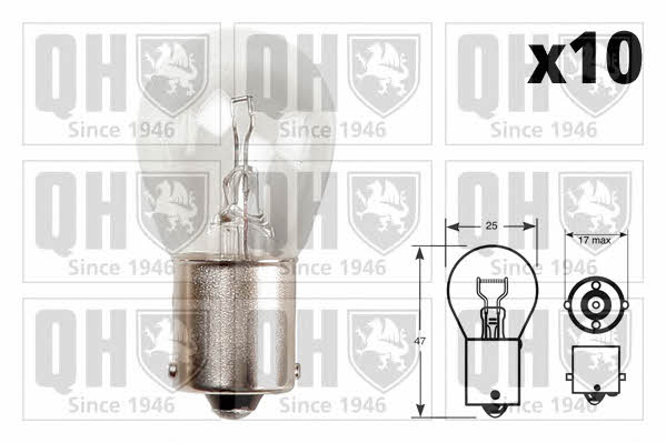 Quinton Hazell QBL382 Лампа розжарювання P21W 12V 21W QBL382: Купити в Україні - Добра ціна на EXIST.UA!