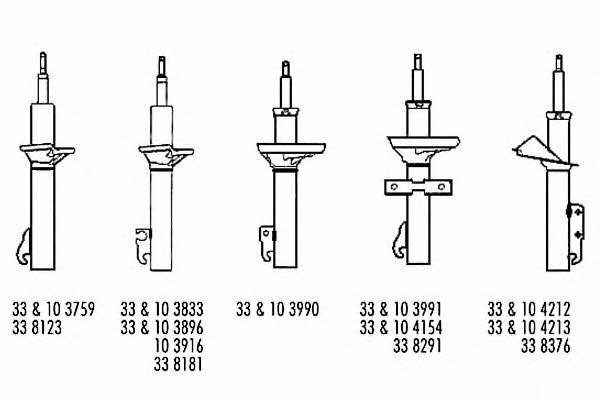 Record 334154 Амортизатор підвіски передній газомасляний 334154: Купити в Україні - Добра ціна на EXIST.UA!