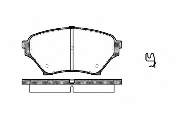 Тормозные колодки дисковые Mazda MX-5 (Мазда МХ-5): 085002 Remsa Тормозные колодки дисковые, комплект