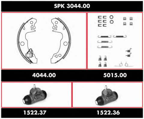 Remsa SPK 3044.00 Колодки гальмівні барабанні, комплект SPK304400: Купити в Україні - Добра ціна на EXIST.UA!
