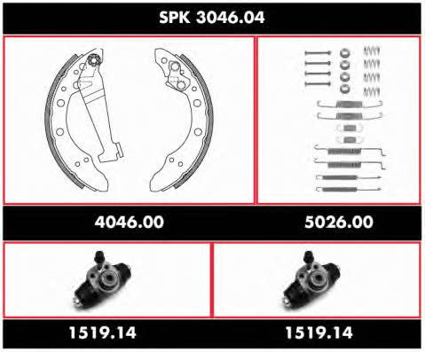 SPK304604 Remsa Колодки тормозные барабанные, комплект