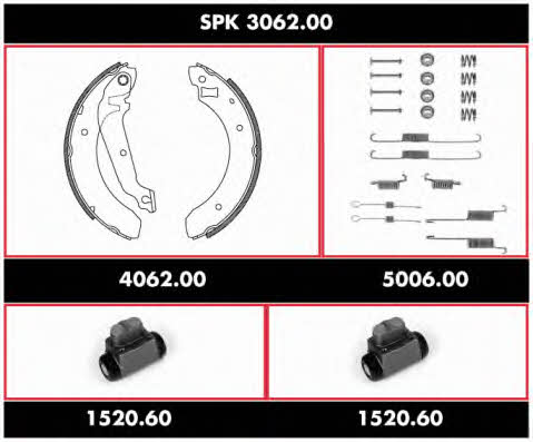 Remsa SPK 3062.00 Колодки тормозные барабанные, комплект SPK306200: Купить в Украине - Отличная цена на EXIST.UA! SPK306200 Remsa Колодки тормозные барабанные, комплект