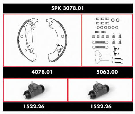 Remsa SPK 3078.01 Колодки гальмівні барабанні, комплект SPK307801: Купити в Україні - Добра ціна на EXIST.UA!