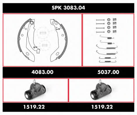 Remsa SPK 3083.04 Колодки гальмівні барабанні, комплект SPK308304: Купити в Україні - Добра ціна на EXIST.UA!