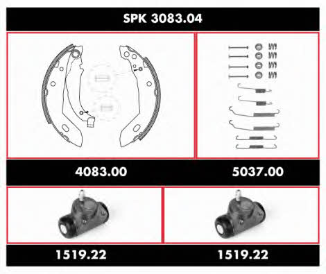 Remsa SPK 3083.04 Колодки гальмівні барабанні, комплект SPK308304: Приваблива ціна - Купити в Україні на EXIST.UA!