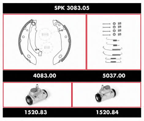 Remsa SPK 3083.05 Колодки гальмівні барабанні, комплект SPK308305: Приваблива ціна - Купити в Україні на EXIST.UA!