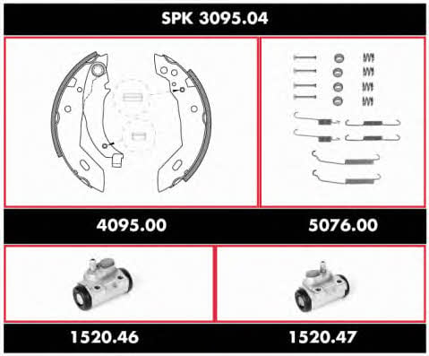 SPK309504 Remsa Колодки гальмівні барабанні, комплект