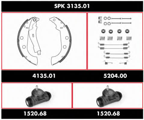 SPK313501 Remsa Колодки тормозные барабанные, комплект