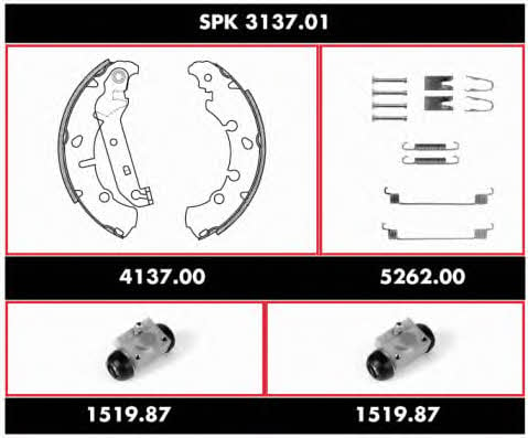  SPK 3137.01 Колодки гальмівні барабанні, комплект SPK313701: Купити в Україні - Добра ціна на EXIST.UA!