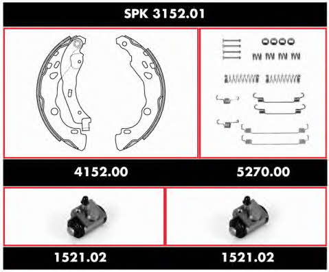 Remsa SPK 3152.01 Колодки гальмівні барабанні, комплект SPK315201: Купити в Україні - Добра ціна на EXIST.UA!