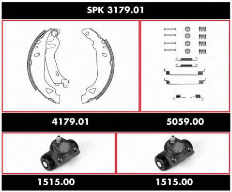 SPK317901 Remsa Колодки тормозные барабанные, комплект
