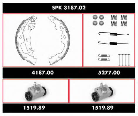 SPK318702 Remsa Колодки тормозные барабанные, комплект