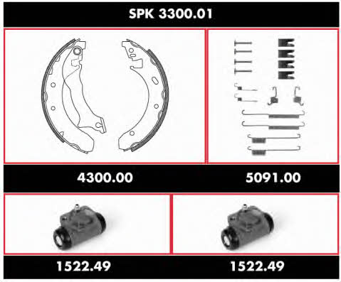 SPK330001 Remsa Колодки тормозные барабанные, комплект