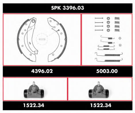 Remsa SPK 3396.03 Колодки гальмівні барабанні, комплект SPK339603: Купити в Україні - Добра ціна на EXIST.UA!