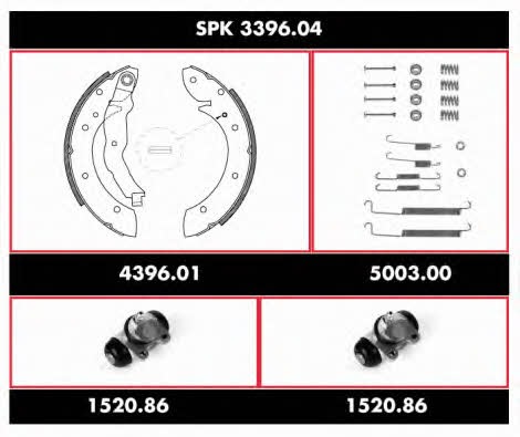 Remsa SPK 3396.04 Колодки гальмівні барабанні, комплект SPK339604: Купити в Україні - Добра ціна на EXIST.UA! SPK339604 Remsa Колодки гальмівні барабанні, комплект