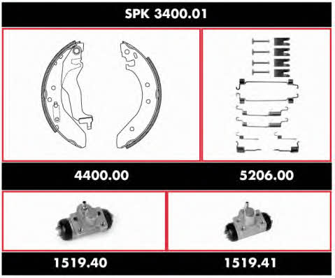 SPK340001 Remsa Колодки тормозные барабанные, комплект