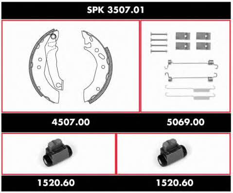SPK350701 Remsa Колодки тормозные барабанные, комплект
