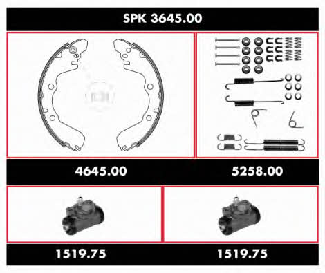 SPK364500 Remsa Колодки тормозные барабанные, комплект