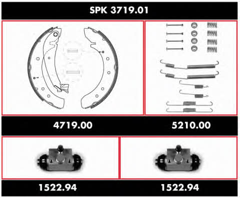 Remsa SPK 3719.01 Колодки гальмівні барабанні, комплект SPK371901: Купити в Україні - Добра ціна на EXIST.UA!