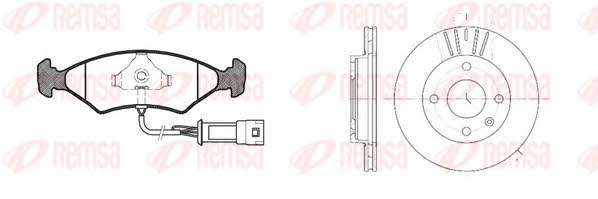 Remsa 8119.02 Диски гальмівні з колодками передні вентильовані, комплект 811902: Купити в Україні - Добра ціна на EXIST.UA!