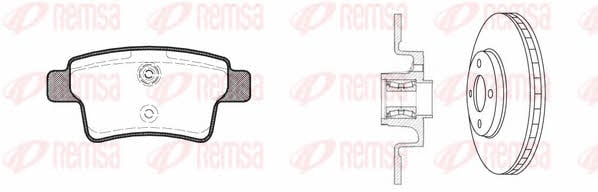 Remsa 81241.20 Диски тормозные с колодками задние невентилируемые, комплект 8124120: Купить в Украине - Отличная цена на EXIST.UA! 8124120 Remsa Диски тормозные с колодками задние невентилируемые, комплект