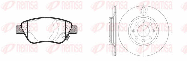 Remsa 8858.02 Диски гальмівні з колодками передні вентильовані, комплект 885802: Купити в Україні - Добра ціна на EXIST.UA!