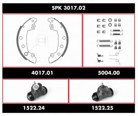 Remsa SPK 3017.02 Колодки гальмівні барабанні, комплект SPK301702: Купити в Україні - Добра ціна на EXIST.UA!