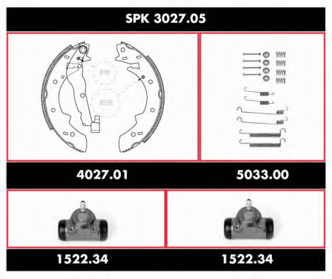 Remsa SPK 3027.05 Колодки гальмівні барабанні, комплект SPK302705: Купити в Україні - Добра ціна на EXIST.UA!