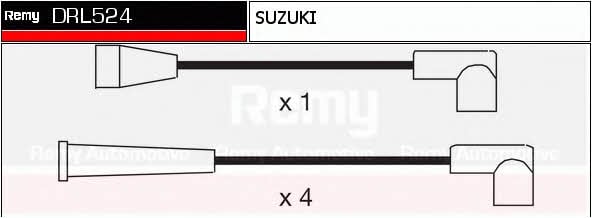 Remy DRL524 Дроти високовольтні, комплект DRL524: Приваблива ціна - Купити в Україні на EXIST.UA!