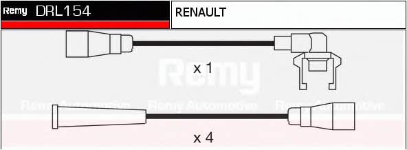 Remy DRL154 Дроти високовольтні, комплект DRL154: Купити в Україні - Добра ціна на EXIST.UA!