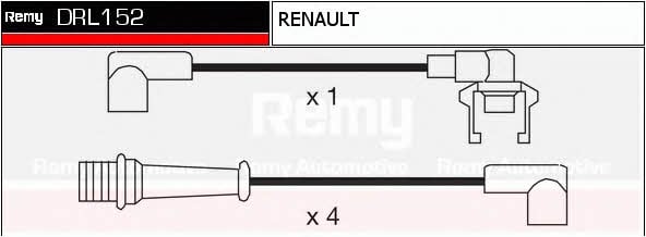 Remy DRL152 Дроти високовольтні, комплект DRL152: Купити в Україні - Добра ціна на EXIST.UA!
