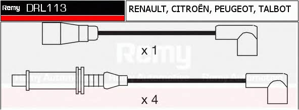Remy DRL113 Дроти високовольтні, комплект DRL113: Приваблива ціна - Купити в Україні на EXIST.UA!
