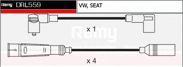 Remy DRL559 Дроти високовольтні, комплект DRL559: Купити в Україні - Добра ціна на EXIST.UA!