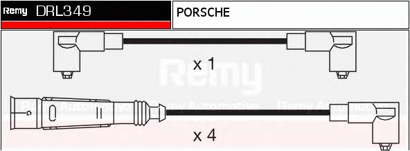 Remy DRL349 Дроти високовольтні, комплект DRL349: Купити в Україні - Добра ціна на EXIST.UA!