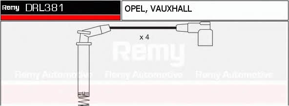 Remy DRL381 Дроти високовольтні, комплект DRL381: Купити в Україні - Добра ціна на EXIST.UA!