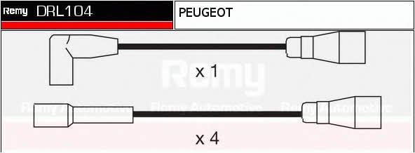 Remy DRL104 Дроти високовольтні, комплект DRL104: Купити в Україні - Добра ціна на EXIST.UA!