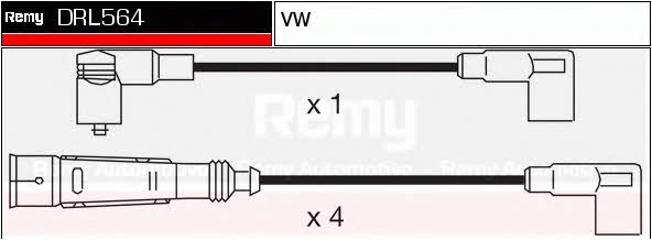 Remy DRL564 Дроти високовольтні, комплект DRL564: Купити в Україні - Добра ціна на EXIST.UA!
