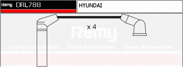 Remy DRL788 Дроти високовольтні, комплект DRL788: Купити в Україні - Добра ціна на EXIST.UA!