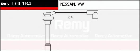 Remy DRL184 Дроти високовольтні, комплект DRL184: Купити в Україні - Добра ціна на EXIST.UA!