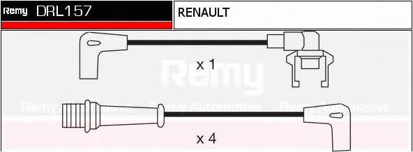 Remy DRL157 Дроти високовольтні, комплект DRL157: Купити в Україні - Добра ціна на EXIST.UA!