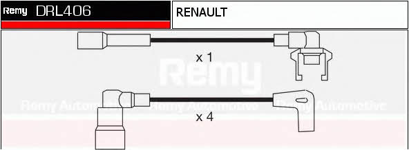 Remy DRL406 Дроти високовольтні, комплект DRL406: Купити в Україні - Добра ціна на EXIST.UA!