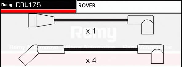 Remy DRL175 Дроти високовольтні, комплект DRL175: Купити в Україні - Добра ціна на EXIST.UA!