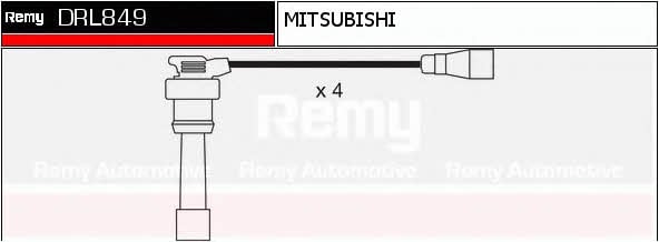 Remy DRL849 Дроти високовольтні, комплект DRL849: Купити в Україні - Добра ціна на EXIST.UA!