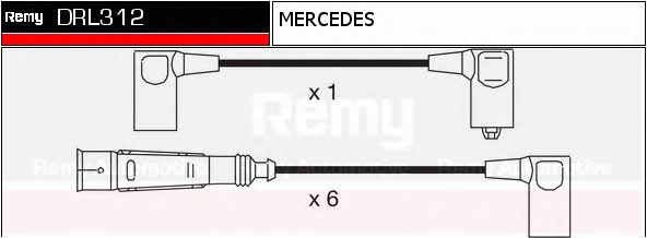 Remy DRL312 Дроти високовольтні, комплект DRL312: Купити в Україні - Добра ціна на EXIST.UA!