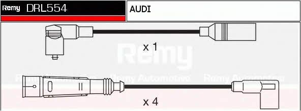 Remy DRL554 Дроти високовольтні, комплект DRL554: Купити в Україні - Добра ціна на EXIST.UA!