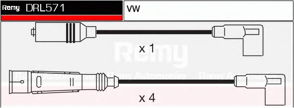 Remy DRL571 Дроти високовольтні, комплект DRL571: Купити в Україні - Добра ціна на EXIST.UA!